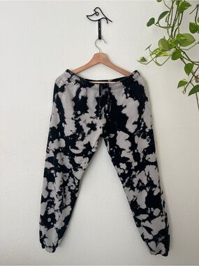 Max Roux Tie-Dye sweatpants Pants - Black and Gray Women’s sz S